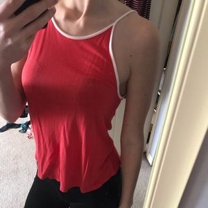 Scoop neck spaghetti strap top
